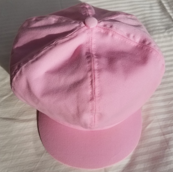 Baby Pink Cabbie Hat - Poofy Cap! - Picture 2 of 8